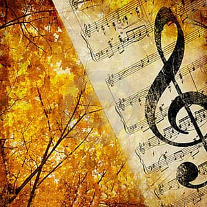 楽譜とト音記号